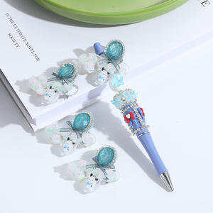 Cuentas de Lucite con Forma de Mariposa y Diamantes de Imitación, Coloridas, Decoración de Rosas, Cuentas Sueltas para Manualidades, Accesorios para Bolígrafos y Cadenas de Teléfono, Novedad 2025 - Product Image 4