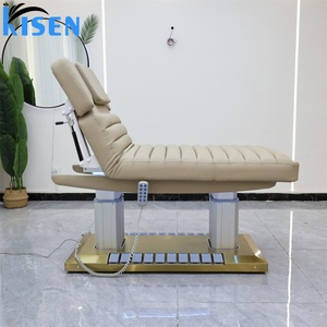 KISEN Best Sale Massage <b>Table</b> Salon Bed Spa Salon Equipment With Foot Control Beauty Shops <b>Electric</b> Massage Facial Treatment Bed - Product Image 3