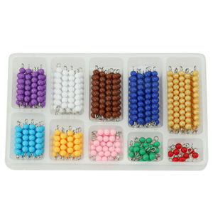 สื่อการสอนลูกปัดสี ชุดเรียนรู้คณิตศาสตร์แบบมอนเตสซอรี่ สำหรับเด็กก่อนวัยเรียน เสริมสร้างการเรียนรู้ด้านปริมาณด้วยการสัมผัสทางกายภาพ - Product Image 3