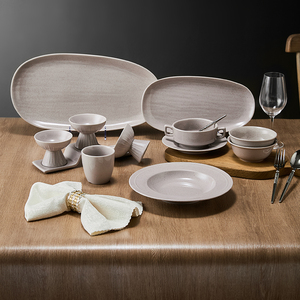 Juego de Café y Té Clásico ST de Porcelana Doble con Tazas y Platillos Duraderos y Ecológicos, Estilo Americano para Uso en Cafeterías - Product Image 6