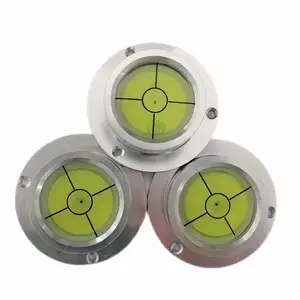 High Accuracy Metal Aluminum Shell Case Circular Gradienter Spirit Level Round Circular Spirit Bubble Level For Level Measuring