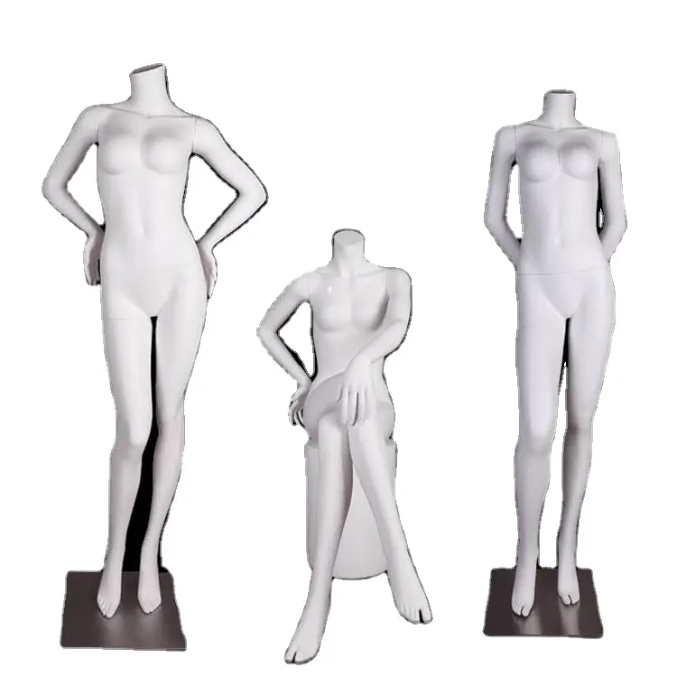 Yeni tasarım için kullanılan giyim tam vücut beyaz ve kadınlar cinsiyet kadın mankenler
