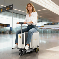 Valise à roulettes 24 pouces la plus vendue de 2026, conçue pour le cyclisme intelligent et les voyages, avec siège intégré