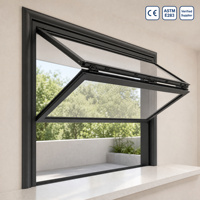Fenêtre pliante horizontale moderne en aluminium sur mesure, série 60, robuste, insonorisée, pour restaurant, pub, vente en gros