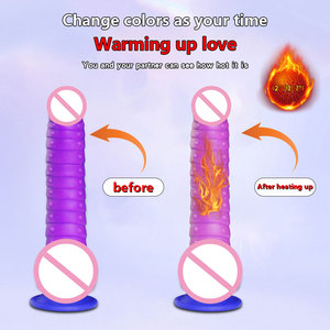 Vibromasseur réaliste en silicone souple télécommandé pour stimulation du point G et anale, Godemiché chauffant et vibrant pour femmes et couples, Jouet sexuel féminin - Product Image 3