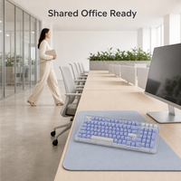 Clavier mécanique sans fil rétroéclairé K98M avec interrupteurs Marble Hot Swap, Bluetooth, USB Type-C, pour joueurs sur PC