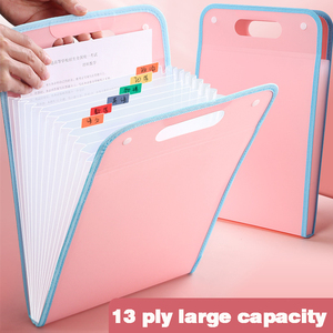 Wholesale A4 Letter Size Multifanctional Expanding <strong>PP</strong> File <strong>Folder</strong> 13 <strong>Pockets</strong> Accordion Document File <strong>Folder</strong> Bag Customized logo - Product Image 5