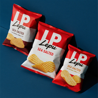 Sachet d'emballage épaissi ondulé pour chips, scellé, anti-humidité et anti-écrasement, pour snacks soufflés