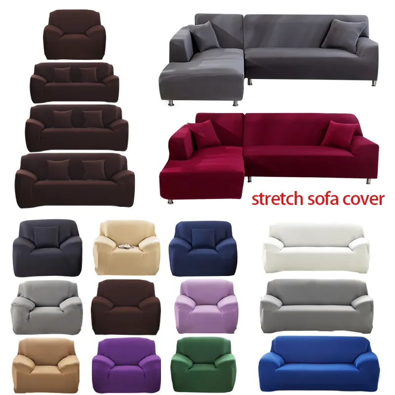 Conjunto de almofadas de spandex, china, barato, elástico, dois lugares, capa de 1 2 3 peças, conjunto de capa de sofá usado, capas de sofá