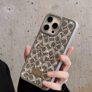 Custodia per <span class=keywords><strong>telefono</strong></span> con strass Flash <span class=keywords><strong>di</strong></span> lusso per Iphone16 15 13promax 14plus <span class=keywords><strong>Cover</strong></span> per <span class=keywords><strong>telefono</strong></span> con LOGO <span class=keywords><strong>di</strong></span> design 12pro 11 custodie <span class=keywords><strong>di</strong></span> <span class=keywords><strong>marca</strong></span> promax - Product Image 5