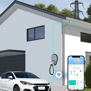 Iocharger EV Charger Type 2 OCPP 1.6 32A 7kW Tethered EV Solar Charging Home Dynamic Load Balancing EV Wall Charger Wallbox