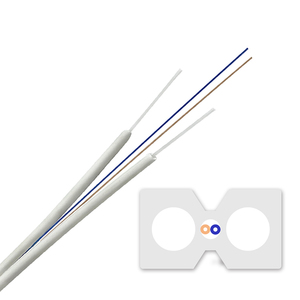 <span class=keywords><strong>Cable</strong></span> de Fibra Óptica Monomodo G.657A2 Subacuático de 1 Núcleo, <span class=keywords><strong>Cable</strong></span> Plano FTTH para Exteriores, Tambor de Plástico, Empalmador de Fibra - Product Image 5