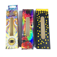 Custom logo Child Resistant 1ml Packaging UV Embossing Holographic Cardboard Paper Cartridge Boxes for Cart
