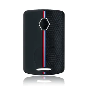 <span class=keywords><strong>Housse</strong></span> de protection en Silicone pour clé de voiture, 4 boutons, pour Renault Duster Captur Clio Logan Megane 1 2 3 Koleos Scenic Nema Fluence <span class=keywords><strong>Zoe</strong></span>, accessoire - Product Image 5