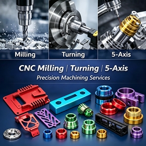 OEM Precision Custom Aluminum <strong>Anodized</strong> Stainless Steel Parts Rapid Prototype &amp; CNC Machining Services With Custom Color Options - Product Image 1