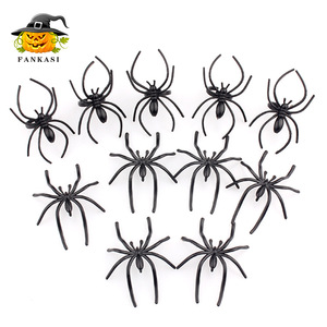 Accessoires en coton en forme de toile d'araignée, anneau lumineux dans le noir, décoration d'Halloween pour maison hantée, salle d'évasion, aménagement de lieux - Product Image 2