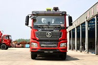 Grue de camion télescopique SHACMAN 16 tonnes Zoomlion à haute efficacité, bras à cinq sections, hauteur de levage de 20,5 m, pompe incluse pour l'exploitation minière