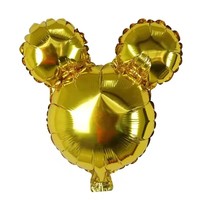 10 pièces Mickey Minnie souris tête aluminium feuille ballon bébé douche fête d'anniversaire décoration enfants jouets fournitures Air Globos