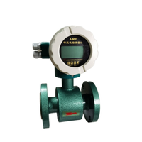 Medidor de Flujo Electromagnético Anjun AMF DN15 0.32-3.2 M3/h Precisión +/-0.5% Conexión de Brida Electrodo de Titanio Revestimiento F4 Ácido/Alcalino
