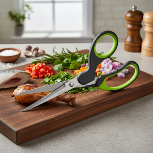 Ergonomico 22cm multiuso cesoie da cucina comodo manico osso forbici per il taglio degli alimenti - Product Image 3