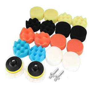 Kit de tampons de polissage en mousse pour voiture de 3 pouces, éponges de lustrage multi-formes et tampons en <span class=keywords><strong>laine</strong></span> avec adaptateur de perceuse M10, ensemble de polissage et cirage automobile - Product Image 5