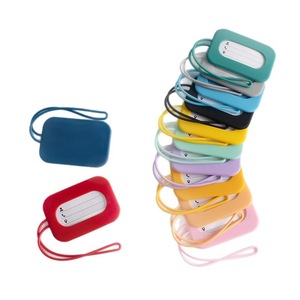 China Luggage ID Tag Anti-Loss Identification Hang Tag Purple Label Silicone Boarding Name Tag Model for <b>Suitcases</b> - Product Image 5