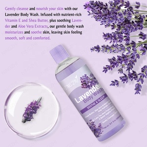<span class=keywords><strong>Gel</strong></span> douche apaisant à la lavande, best-seller, sensation de douceur, nettoyage en douceur, nettoyant pour la peau à base de plantes biologiques pour femmes et hommes - Product Image 3