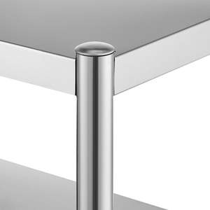 Ripiano da Tavolo <span class=keywords><strong>in</strong></span> <span class=keywords><strong>Acciaio</strong></span> Inox a Doppio Strato <span class=keywords><strong>per</strong></span> <span class=keywords><strong>Cucina</strong></span>, Buffet, Bar, Vendita al Dettaglio e Postazione di Lavoro - Product Image 2