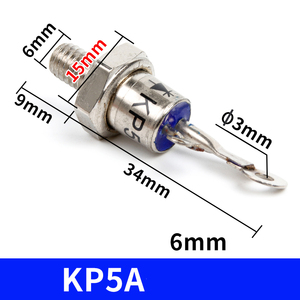 Zp300a Kp5a 20A 50A 100A 200A 300A xoắn ốc 1600V một chiều bu lông <span class=keywords><strong>Thyristor</strong></span> - Product Image 4