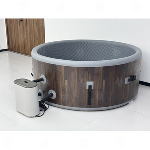 Jacuzzi Inflable Portátil Redondo para 6 Personas, Bañera <span class=keywords><strong>de</strong></span> Hidromasaje y <span class=keywords><strong>Piscina</strong></span> SPA para Adultos, Niños y Familias - Product Image 3