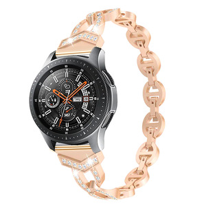 Frizzante Micro-zirconia e diamante in lega di zinco braccialetto in metallo per <span class=keywords><strong>Samsung</strong></span> <span class=keywords><strong>S3</strong></span>. Cinturino completo diamante per <span class=keywords><strong>Samsung</strong></span> Watch3/4/5. - Product Image 4