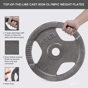 Plaques de poids en caoutchouc, en céramique <span class=keywords><strong>gym</strong></span> <span class=keywords><strong>pro</strong></span> <span class=keywords><strong>fitness</strong></span> 20kg 45lb, fer à vendre - Product Image 4