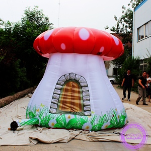 WAHA <span class=keywords><strong>Alice</strong></span> <span class=keywords><strong>au</strong></span> <span class=keywords><strong>Pays</strong></span> <span class=keywords><strong>des</strong></span> <span class=keywords><strong>Merveilles</strong></span> Champignons Gonflables Champignon Rouge Accessoires Gonflables Tente pour Enfants Camping - Product Image 3