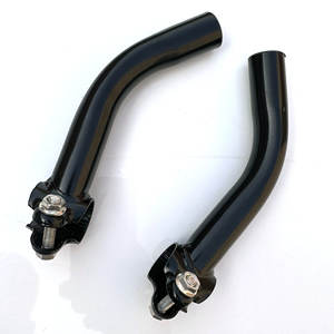 Manillares de Bicicleta Riser Largos de Hierro Negro Brillante Duraderos Sin Material Adicional - Product Image 5