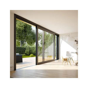 Porte coulissante en aluminium Design moderne Charnière intérieure Standard australien Porte coulissante battante en aluminium pour patio - Product Image 6