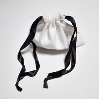Sacs à cordon en coton brossé imprimés avec propre logo personnalisé Sacs à poussière en coton à cordon