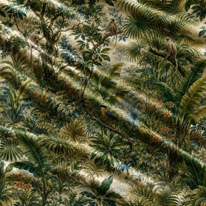 Vintage Jungle Botanical Curtain Velvet Or Blackout Art Nouveau <b>Window</b> Each Panel Elegant Decorative <b>Window</b> Drapes for Interiors - Product Image 6