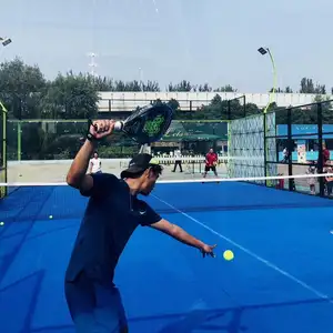 Pabrik Padel olahraga luar ruangan dalam ruangan grosir Panoramic Padel Lapangan Tenis