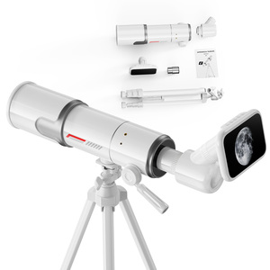 Telescopio Astronómico Refractor Profesional de 400 mm para Niños con <span class=keywords><strong>Objetivo</strong></span> de 70 mm con Recubrimiento Único para Observación de Estrellas y <span class=keywords><strong>la</strong></span> <span class=keywords><strong>Luna</strong></span> en Viajes - Product Image 1