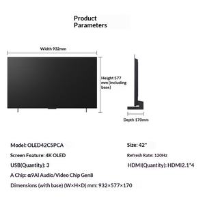Téléviseur à écran plat pour jeux de compétition électrique 4K OLED42C5PCA, série 48/55/65/77/83C5, garantie de 12 mois - Product Image 5