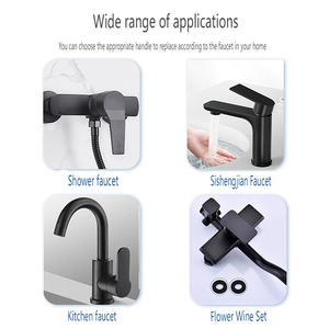 Superhome OEM Robinet de Douche en Plastique ABS Noir Mat Accessoires Écologiques Installation Facile - Product Image 6