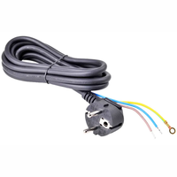 Câble d'alimentation CA européen 0,5 m, connecteur C13 standard IEC 2 broches mâle EU, VDE, 10 A 250 V