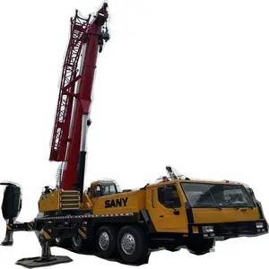 Grúa de camión con pluma telescópica Sany STC1000 de 100 toneladas usada, grúa móvil resistente Sany STC1000 de segunda mano de 100 toneladas