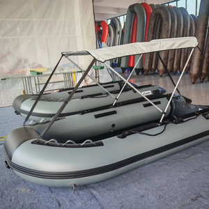 Bote de pesca inflable de 380cm y 3,8 metros, bote de remos para exteriores, tomó 5-6 personas conduciendo en Lago, río y mar en alta mar - Product Image 3