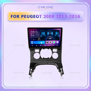 Cadre d'autoradio à écran tactile de 9 pouces Accessoires de voiture pour lecteur DvD manuel AC pour <span class=keywords><strong>PEUGEOT</strong></span> <span class=keywords><strong>3008</strong></span> 2013-2016 Dash Kit Frame Android - Product Image 4