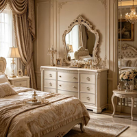 Commode à 9 tiroirs en bois massif de bouleau, style vintage américain, sculptée à la main, moderne, pour chambre à coucher, table de rangement, salon, entrepôt