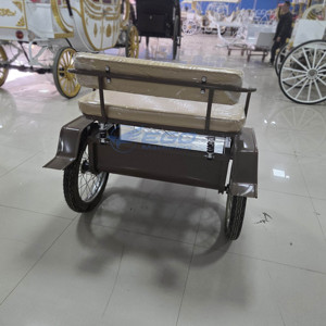 Rickshaw à deux roues directement de l'usine pour promotion – Superbe mini-chariot à chevaux/voiturette pour poney à 2 roues - Product Image 5
