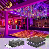 Piso de Baile LED de 6x6m con Espejo Infinito, Inalámbrico, Magnético, con Cable, RGB 3en1, IP65, Carga de 600KG, Vidrio Templado, para Discotecas, Escenarios y Eventos