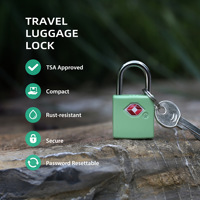 Cadenas en métal zinc personnalisé, approuvé par la TSA, cadenas de voyage sous licence avec clés