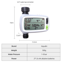 Programmateur d'arrosage professionnel pour jardin, système d'arrosage automatique extérieur avec capteur de pluie intelligent et fonction de retard